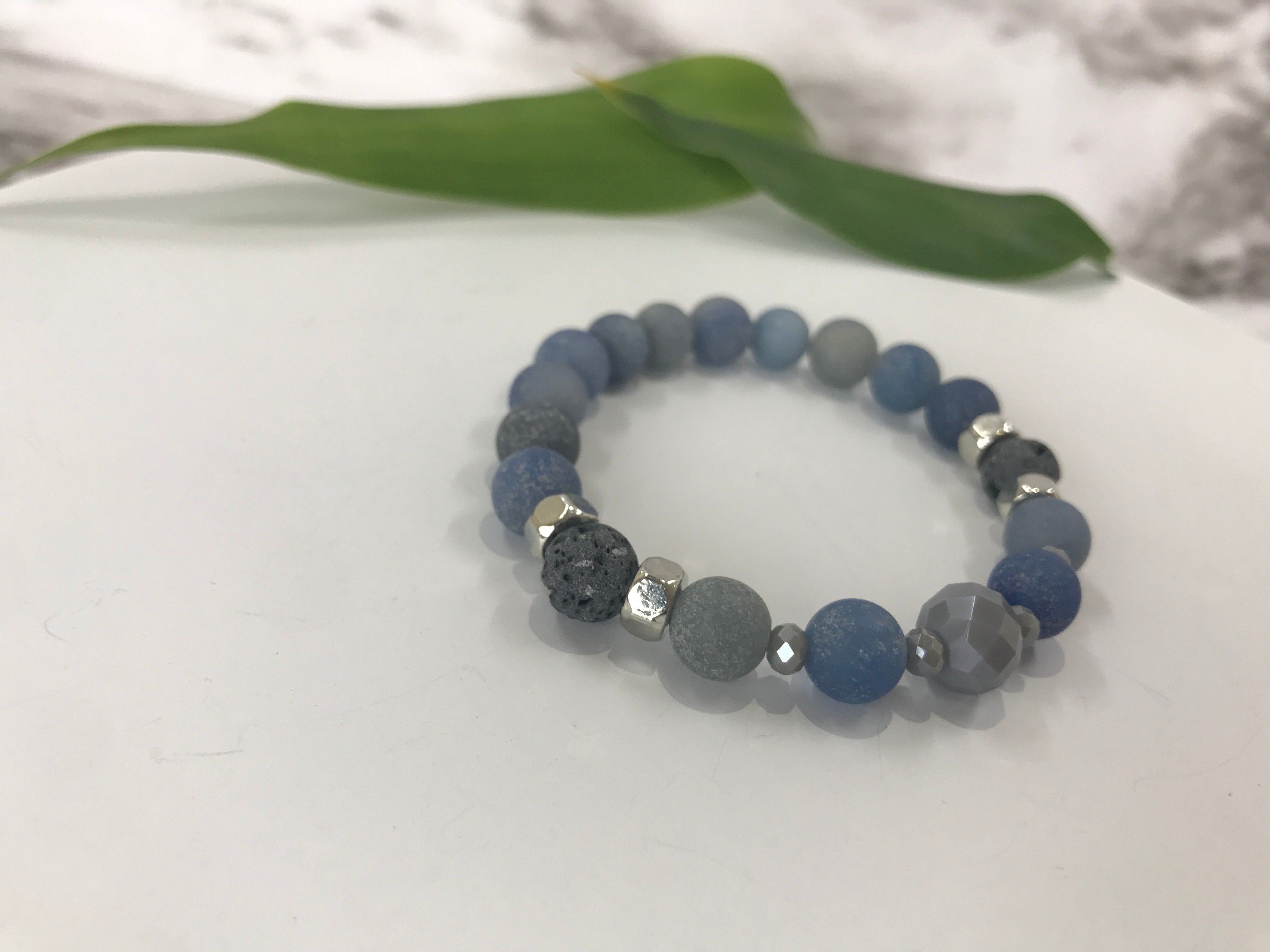 Blue Aventurine - Beaded Bracelet 8mm – Crystal Arcana